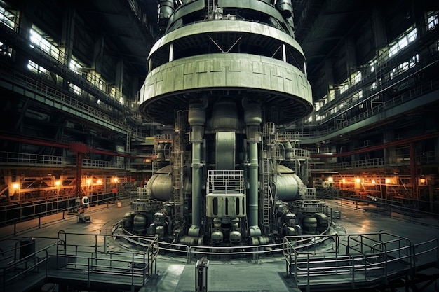 Gratis foto interieur van een kerncentrale