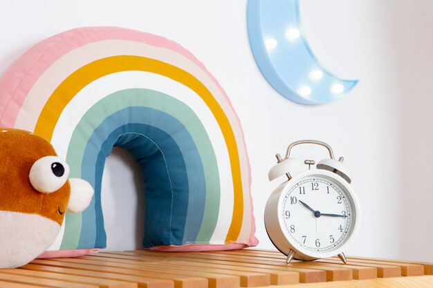 Interieur van kinderkamerdecoratie met speelgoed