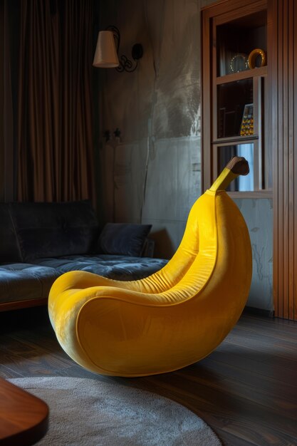 Interieurdecoratie en meubels geïnspireerd op fruit en groenten