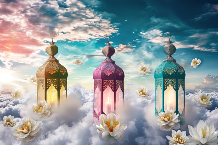Gratis Foto islamitische ramadan viering lantaarn in fantasy stijl