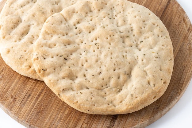 Gratis foto italiaanse focaccia met rozemarijn