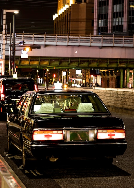 Japan stad met auto