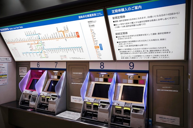 Japans metro treinsysteem passagiersinformatie weergavescherm