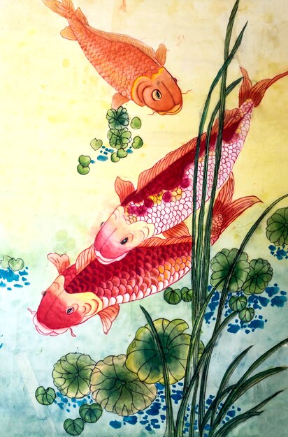Japanse schilderij Japan natuur traditionele seizoen
