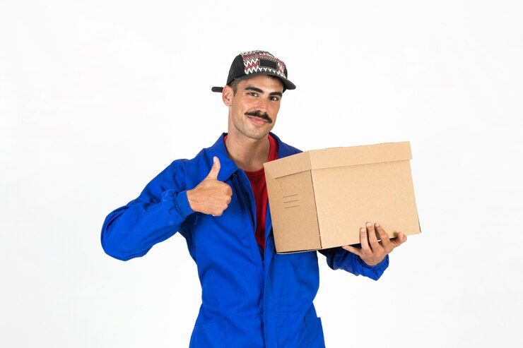 Gratis Foto jonge bezorger bij wor