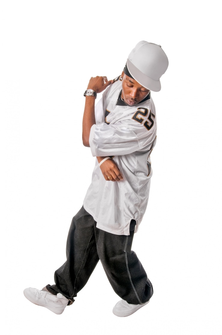 Gratis Foto jonge hip-hop danser op wit