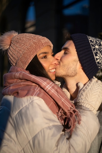 Gratis foto jongeren in de winter