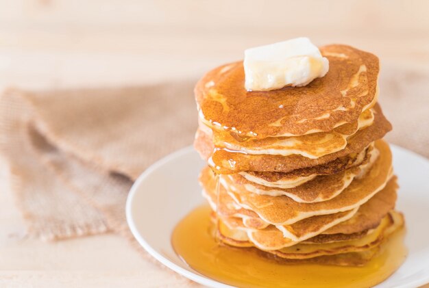 Kaas op Pannenkoek Met Honing