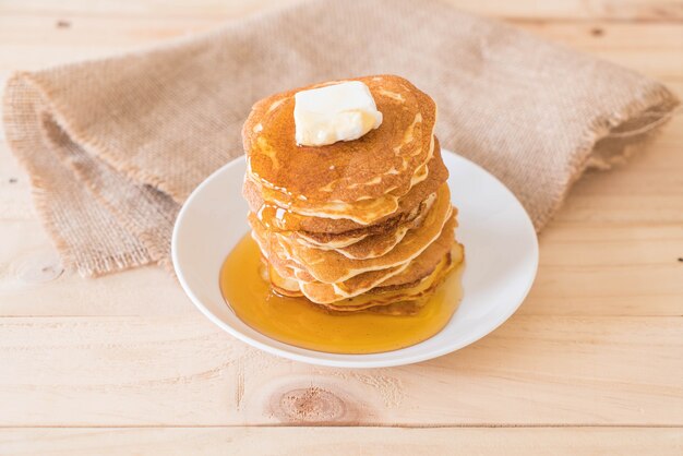 Kaas op Pannenkoek Met Honing