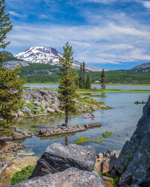 Kajakkers op Sparks Lake