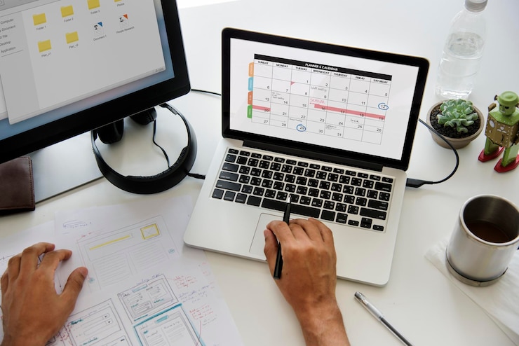 Gratis Foto kalender planner agenda schema concept
