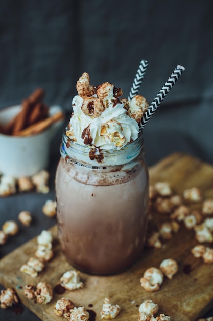 Karamel Popcorn Cacao Met Slagroom Ongezonde voeding