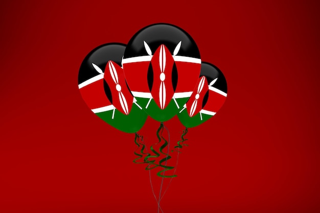 Kenia vlag ballonnen