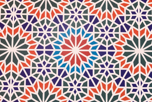 Keramische achtergrond met geometrische vormen