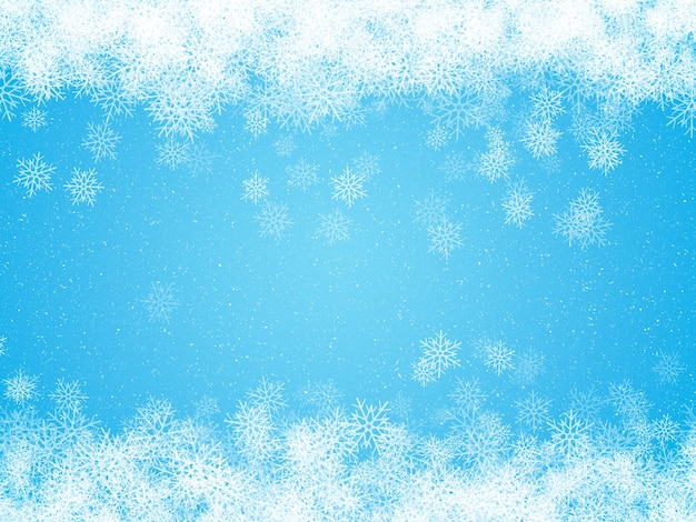 Kerst blauwe achtergrond met een sneeuwvlok design
