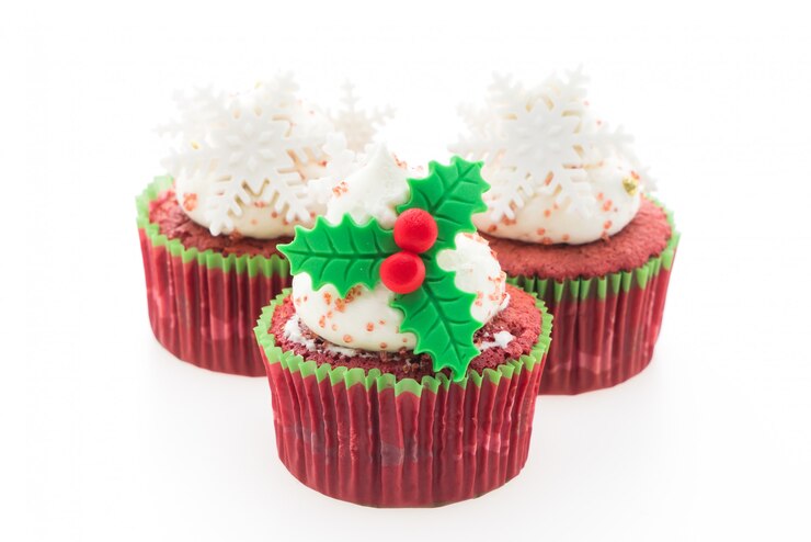 Gratis Foto kerst cupcakes