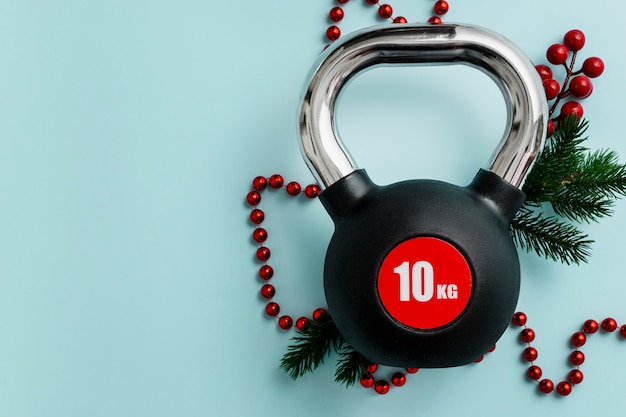 Kerst fitness gewichten voor training geschenk