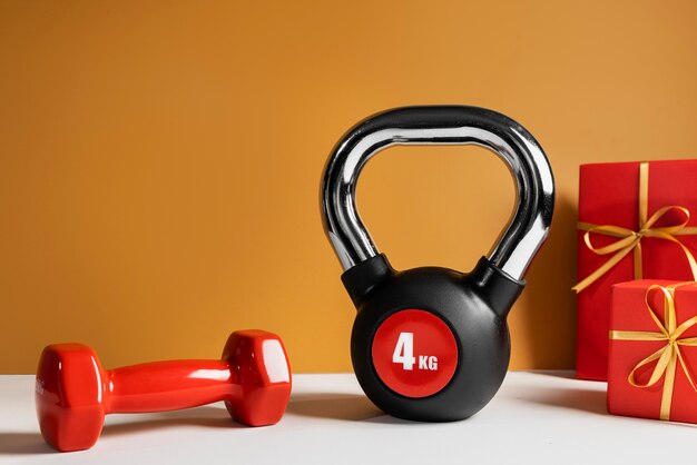 Kerst fitness gewichten voor training geschenk