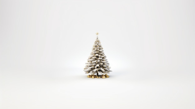 Gratis foto kerstboom in studio