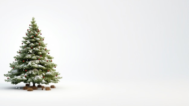 Gratis foto kerstboom in studio