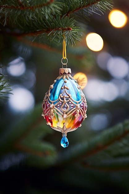 Gratis foto kerstboombolornament