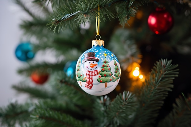 Gratis foto kerstboombolornament