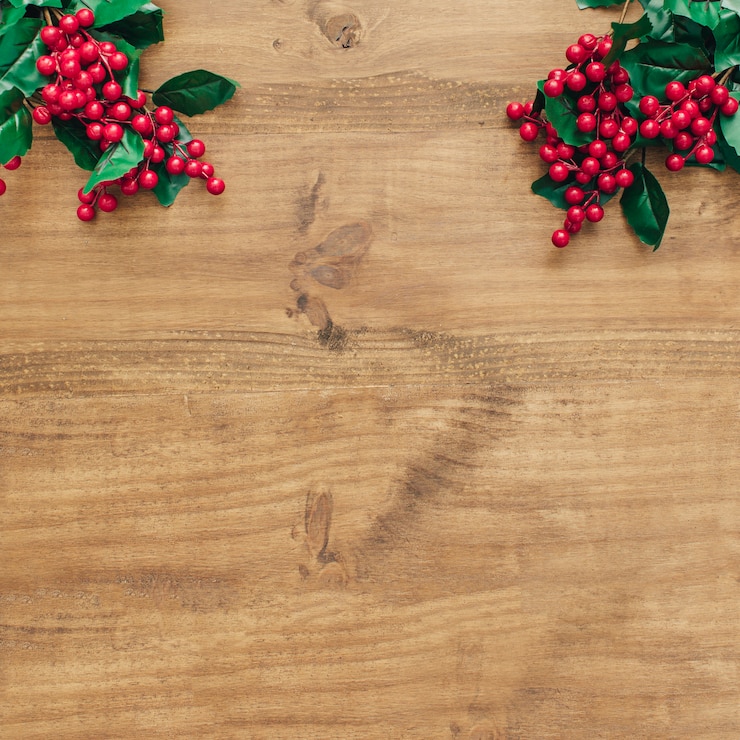 Gratis Foto kerstdecoratie met maretak op de top.