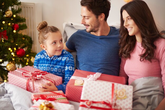 Kerstochtend in familiekring