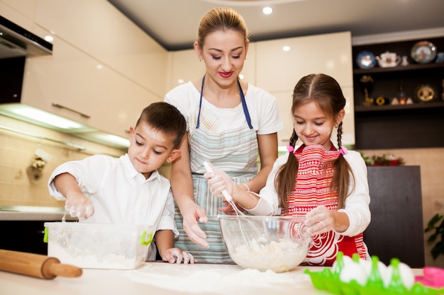 Keuken bakken familie kind kinderen