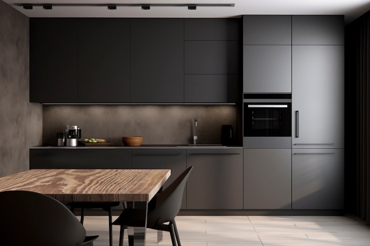 Gratis Foto keuken met weinig ruimte en modern design