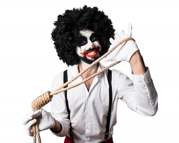 Gratis foto killer clown met slipknot
