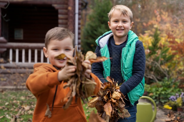 Kinderen leren over het milieu