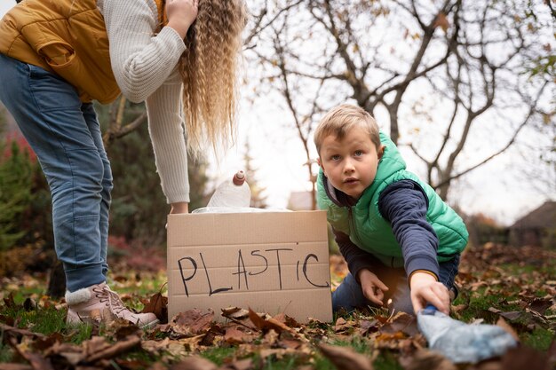 Kinderen leren over het milieu