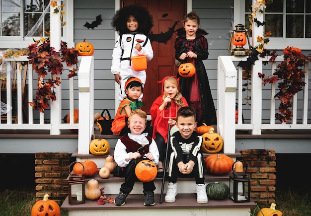 Kindertjes trick or treat