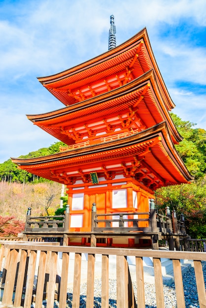 Gratis foto kiyomizu deratempel in kyoto in japan