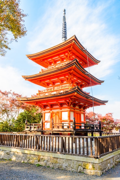 Gratis foto kiyomizu deratempel in kyoto in japan