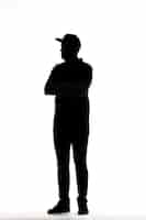 Gratis foto klassiek portret silhouet van de mens