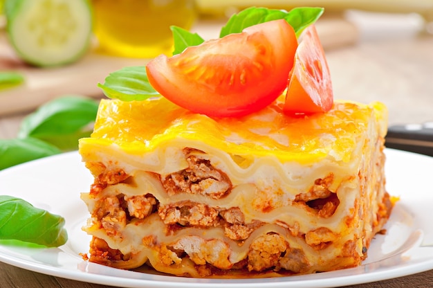 Klassieke lasagne met bolognesesaus