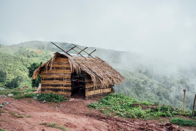 Kleine hut voor boerenrust