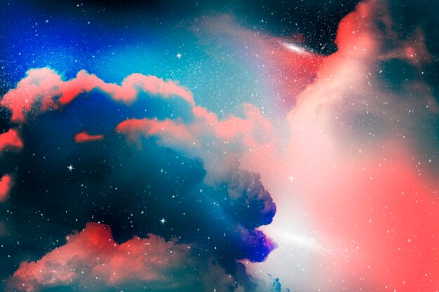 Kleurrijk abstract geweven universum