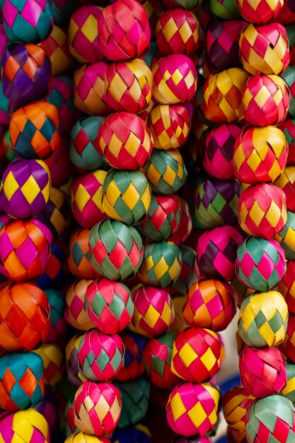 Kleurrijk arrangement van Mexicaanse items