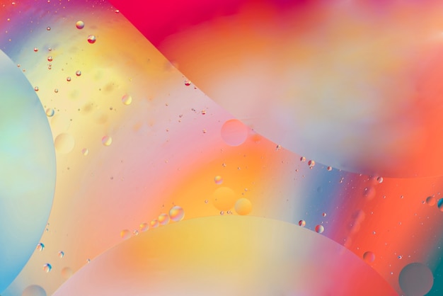 Gratis foto kleurrijke abstracte achtergrond met bubbels