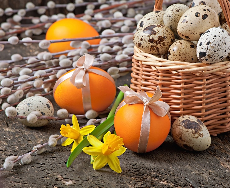 Gratis Foto kleurrijke paaseieren