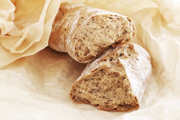 Gratis foto koken. heerlijk brood gemaakt van goede tarwe