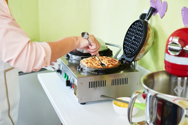 Gratis foto koken wafels