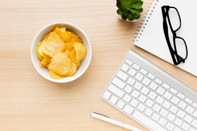 Kom met chips op kantoor