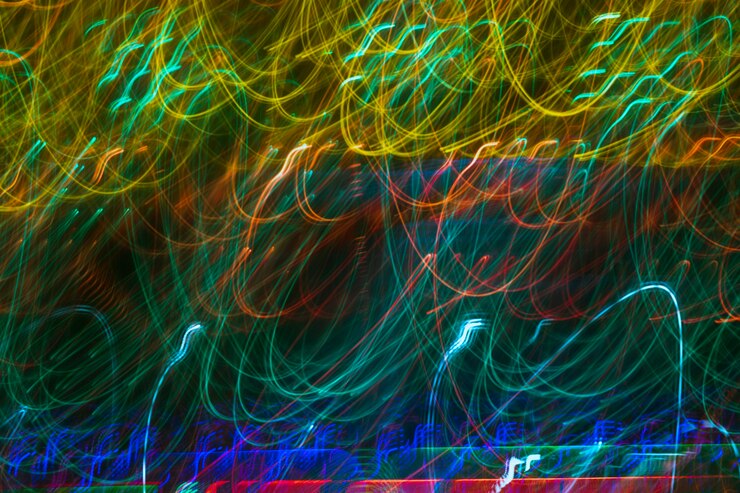 Gratis Foto koude kleuren verlicht achtergrond neonlichten