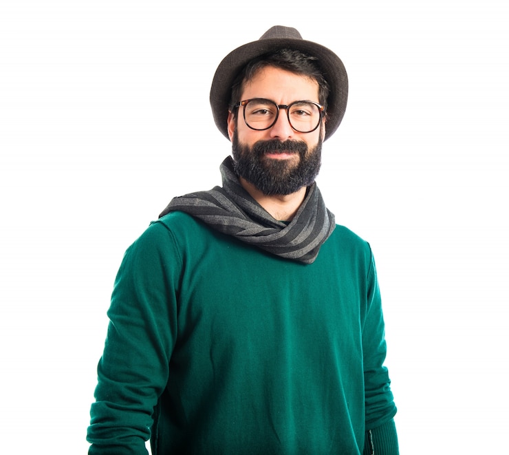 Gratis Foto kunstenaar over wit