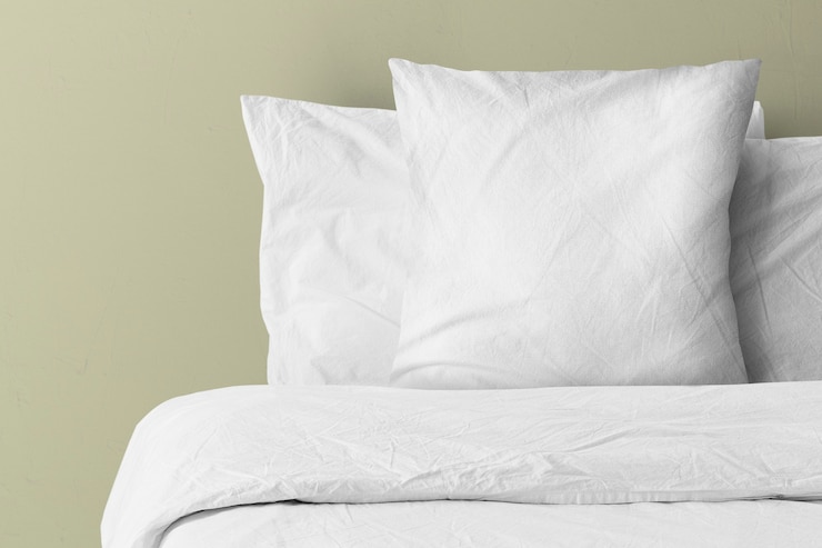 Gratis Foto kussen op bed met lege kopie ruimte copy