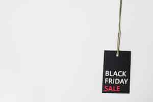 Gratis foto label met black friday-titel